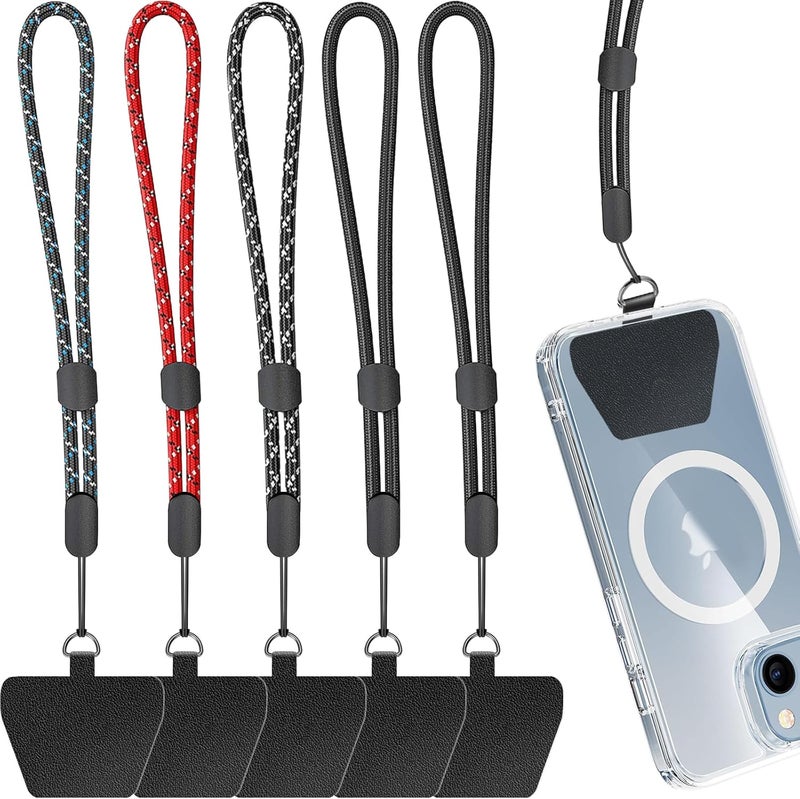 Limvory Cell Phone Lanyard, 5 Pack Adjustable Phone Wrist Strap with 5 Pack Tether Tab fit iPhone and Most Cell Phones - Image 1